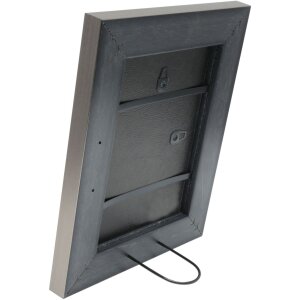 Пластиковая рамка S41N сталь-серебро 40x50 см