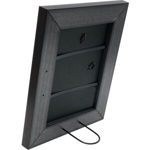 Пластиковая рамка S41N красное дерево-серебро 15x20 см