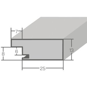 Фоторамка MendeFrames H750 из массива дуба 50x50 см с прозрачным стеклом