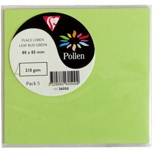 Карточки Clairefontaine Pollen 85x80 мм, 5 шт., разные цвета