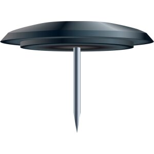 Клипсы Exacompta Ø10 мм, 40 шт., никелированные, с закруглённым концом