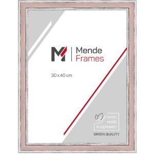 Фоторамка MendeFrames H460 в стиле винтаж розовый 20x25 см с музеем стеклом