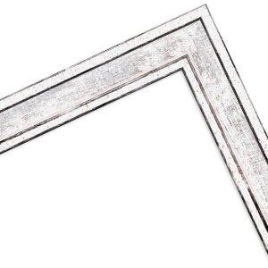 Фоторамка MendeFrames H460 винтажная серебристая 20x40 см с прозрачным стеклом