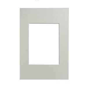 cremefarbenes Schrägschnitt-Passepartout im Format 40x60 cm