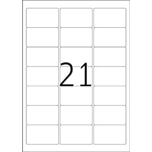 HERMA 4904 Etiketten A4 weiß 63,5x38,1 mm...