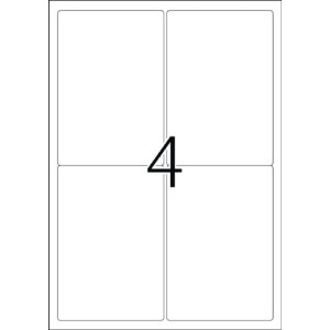 HERMA 4908 Etiketten A4 weiß 96x139,7 mm...