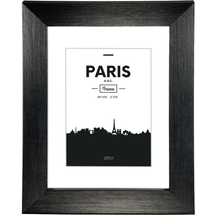 Пластиковая рамка Paris, черная, 13 x 18 см