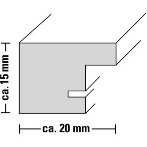 Пластиковая рамка Париж, серебро, 10 x 15 см