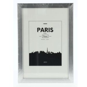 Пластиковая рамка Париж, серебро, 15 x 20 см