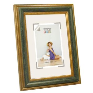 Kunststoffrahmen S49HX Deknudt, Holzoptik, zweifarbig, Leistenbreite 2,8 cm