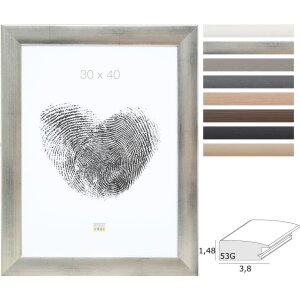 Классическая фоторамка Deknudt S53G из дерева с широкой планкой 10x15–70x100 см