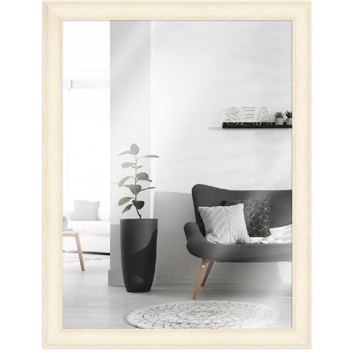 Фоторамка H470 белая 21x30 см со стеклом-зеркалом