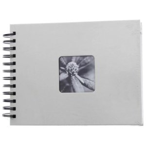 Hama Spiralalbum Fine Art 24x17 cm kreide 50 schwarze Seiten