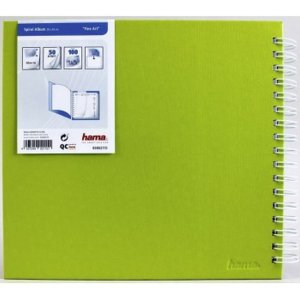 Hama Spiralalbum Fine Art Kiwi 28x24 cm für 100 Fotos 10x15 cm