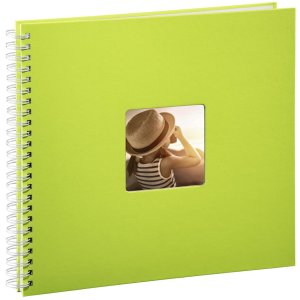 Hama Spiralalbum Fine Art Kiwi 36x32 cm 50 weiße Seiten mit Pergamin