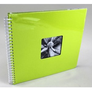 Hama Spiralalbum Fine Art Kiwi 36x32 cm 50 weiße Seiten mit Pergamin