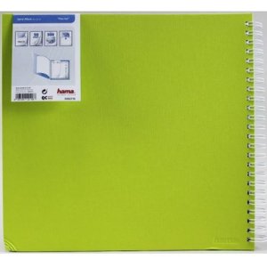 Hama Spiralalbum Fine Art Kiwi 36x32 cm 50 weiße Seiten mit Pergamin