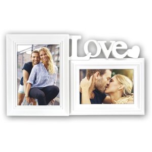 Двойная фоторамка ZEP Каракас белый 10x15 см и 13x18 см