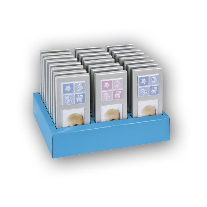 ZEP Metallrahmen Bebe 6x8 cm sortiert blau und rosa