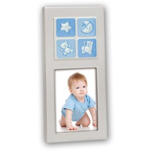 ZEP Metallrahmen Bebe 6x8 cm sortiert blau und rosa