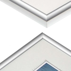 Kunststoffrahmen Napoli 70x100 cm silber
