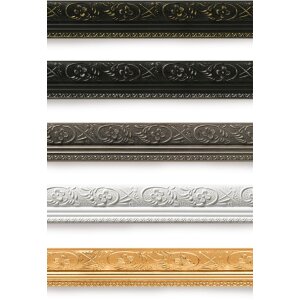 Вальтер деревянная рамка BAROCK белая 30x40 см с пассатижами 20x27 см