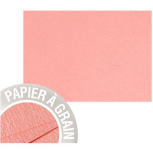 Пачка картона Grain de Pollen 105x148 мм, коралловый...