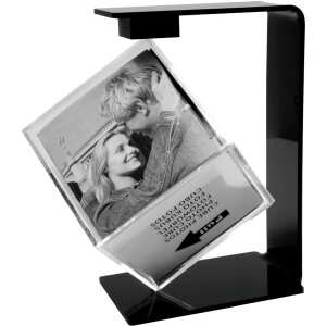 Deknudt Drehbarer Zauberwürfel in schwarzer Halterung