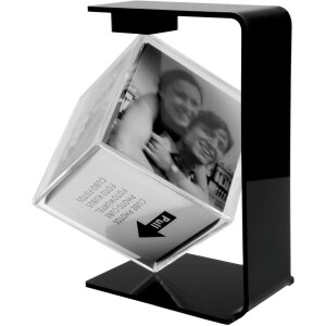 Deknudt Drehbarer Zauberwürfel in schwarzer Halterung