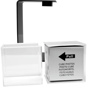 Deknudt Drehbarer Zauberwürfel in schwarzer Halterung