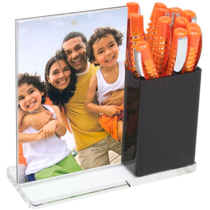 Акриловая фоторамка 10x15 см с пеналом