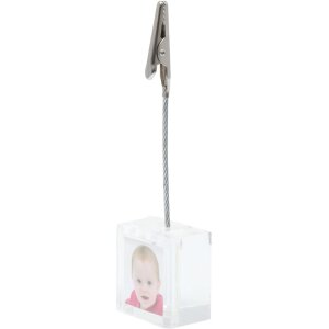 Fotoclip Kubus mit kleinem Fotowürfel für 1 Bild