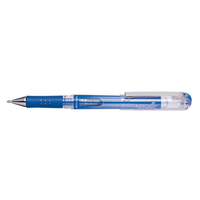 Pentel HybridGel Grip DX Gel-Tintenroller 0,5 mm metallic-blau