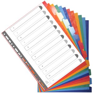 Регистратор DIN А4 с 12 разделами из маниловки 225 г