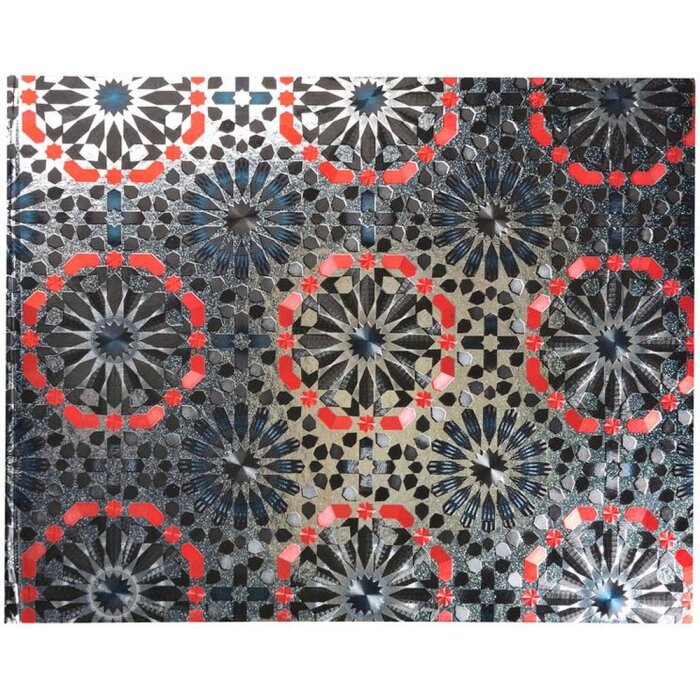 Гостевая книга 100 страниц - серебряный кант - альбомный формат - 22x27 см