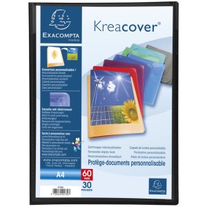 Папка-визитка Exacompta Kreacover PP 500µ, A4, 30...
