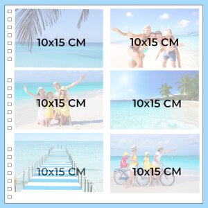 Exacompta Spiralalbum Passion rot 32x32 cm 60 schwarzen Seiten