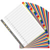 Exacompta 93E Register PP farbig mit Zahlenaufdruck 31 Fächer DIN A4 22,5x29,7cm