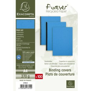 Пачка из 100 штук — Evercover формат A4, 270 г, синий