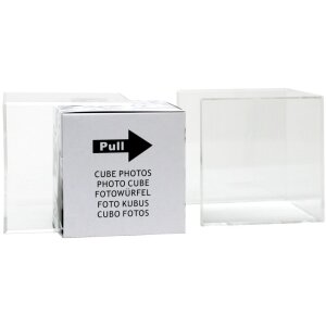 Deknudt S58RE2 Fotowürfel KANNA 9x9 cm Acryl für 6 Fotos