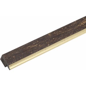 Kunststoffrahmen S46A schwarz mit gold 13x18 cm