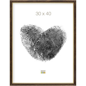 Пластиковая рамка S46A черная с золотом 20x30 см