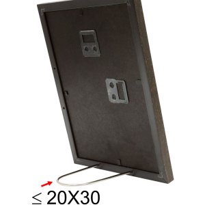 Kunststoffrahmen S46A schwarz mit gold 30x40 cm