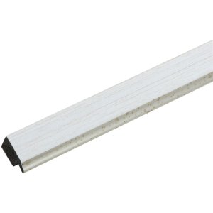 Kunststoffrahmen S46A weiß mit silber 20x30 cm