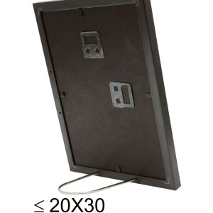 Пластиковая рамка S46A черная с серебром 15x20 см