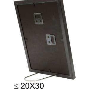 Kunststoffrahmen S46A schwarz mit silber 20x30 cm