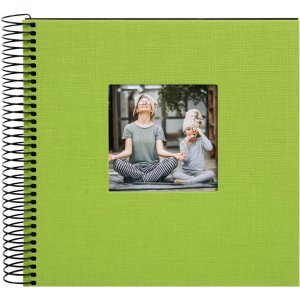 Goldbuch Spiralalbum Bella Vista grün 20x20 cm 40 schwarze Seiten