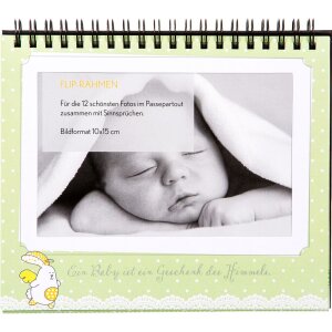 Tischaufsteller 12 Fotos Sweetheart grün