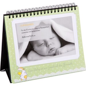 Tischaufsteller 12 Fotos Sweetheart grün