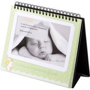 Tischaufsteller 12 Fotos Sweetheart grün